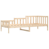 ZNTS Day Bed without Mattress 90x190 cm Single Solid Wood Pine 840373