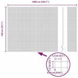 Welded Wire Fence Grey 1.4 x 10 m Steel 42005185