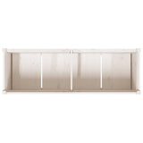 Garden Planter White 150x50x70 cm Solid Wood Pine 837490