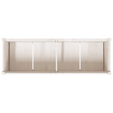 Garden Planter White 150x50x70 cm Solid Wood Pine 837490
