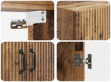 Cabinet Set 2 pcs Old Wood 66 x 34.5 x 87 cm Engineered Wood 3416806