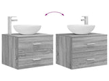 Bathroom Cabinet Set 3 pcs Grey Sonoma 49.5 x 41 x 64.5 cm 3405808