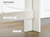 Bar Table, Dining Table with 4-Tier Storage Shelf for Breakfast Bar, Kitchen, Dining Living T3398P329823