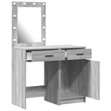 Dressing Table 2 pcs Grey 50 x 41 x 135 cm Engineered wood 3334241