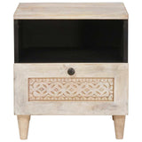 Bedside Cabinet 2 pcs Beige 40 x 33 x 46 cm Solid Acacia wood 4018123