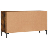Shoe Bench Smoked Oak 102x35x55 cm Engineered Wood 829745