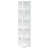 809044 Corner Cabinet White 33x33x164,5 cm Engineered Wood