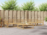 Outdoor Sofa Set 5 pcs White 79 x 79 x 37 cm Solid Acacia Wood 3386018