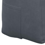 Back Pillow Dark Grey 200 x 24 x 50 cm Velvet 42014604