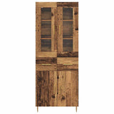 Highboard with Drawer 2 pcs Old Wood Engineered Wood 3415826