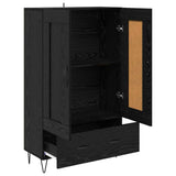 Highboard Black Oak 69.5 x 31 x 115 cm Engineered Wood 882570