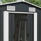 Garden Shed Anthracite 257x990x181 cm Galvanised steel 47038