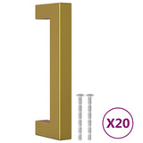 Cabinet Handles 20 pcs Gold 96 mm Stainless Steel 3203644