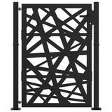 Garden Gate Black 100x125 cm Steel Light Design 4100950