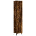 Highboard Smoked Oak 34.5x34x180 cm Engineered Wood 3198806