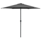 Garden Parasol with Aluminium Pole 270x246 cm Anthracite 47346