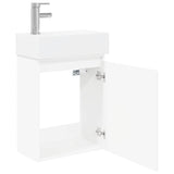 Bathroom Vanity Unit with Tap White 45.5 x 25.5 x 84 cm 889481