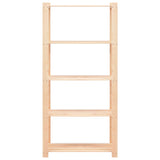 5-Tier Storage Racks 2 pcs 80x38x170 cm Solid Pinewood 250 kg 279404