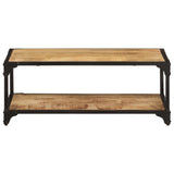 Coffee Table 90x45x35 cm Solid Rough Mango Wood 328265