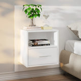 Wall-mounted Bedside Cabinets 2 pcs White 811008