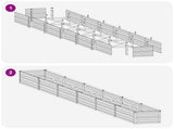 Raised Garden Bed Rusty 480 x 40 x 24 cm corton 8006369