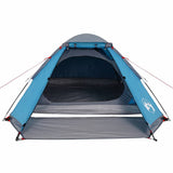 Camping Tent Dome 4-Person Blue Waterproof 94770