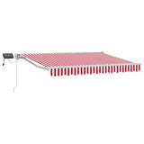 Red and White 3 x 2.5 m Polyester with PU coating 3420581