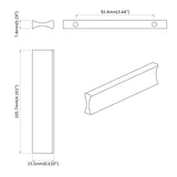 Handle Plain 828 pcs Silver 105.7 x 7.4 x 15.5 mm Aluminium 864685