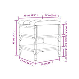 Shoe Bench Black 42x42x45 cm Engineered Wood 835182