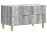 Bedside Cabinet Grey Sonoma 62 x 34.5 x 48 cm Engineered Wood 894551