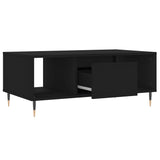 Coffee Table Black 90x50x36.5 cm Engineered Wood 830581