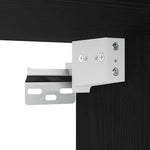 ZNTS Wall-mounted Bedside Cabinets 2 pcs Black 45x26x28.5 cm 858599