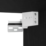 ZNTS Wall-mounted Bedside Cabinets 2 pcs Black 45x26x28.5 cm 858599