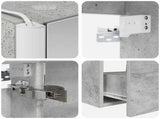 Bathroom Furniture Set 5 pcs Concrete Grey 3407050