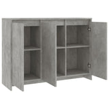 Sideboard Concrete Grey 102x33x75 cm Engineered Wood 809777