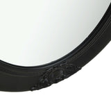 ZNTS Wall Mirror Baroque Style 50x60 cm Black 320351