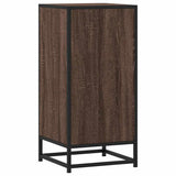 Sideboard Brown Oak 35.5x35x76 cm Engineered Wood and Metal 848958