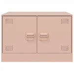 ZNTS Coffee Table Pink 67x50x44 cm Steel 841728