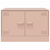 ZNTS Coffee Table Pink 67x50x44 cm Steel 841728