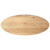 Table Top 140x60x4 cm Solid Wood Oak Oval 4009044