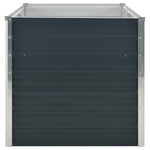 Raised Garden Bed Anthracite 160x80x77 cm Galvanised Steel 45722