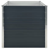 Raised Garden Bed Anthracite 160x80x77 cm Galvanised Steel 45722
