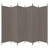 6-Panel Room Divider Anthracite 300x220 cm Fabric 350208