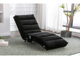 GOMYWAY Fabric Relaxation Chaise Lounge Chair, Full Body Support Fixed Recliner Sofa with Gentle W2678P389546