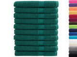 Premium Towels SOLUND 10 pcs Green 100x200 cm 600 gsm 137343