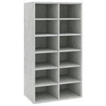 Shoe Rack Concrete Grey 54x34x100.5 cm Engineered Wood 800400