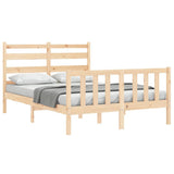 Bed Frame without Mattress 140x190 cm Solid Wood Pine 3192016