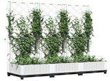 Garden Planter White 120 x 40 x 121.5 cm 153283