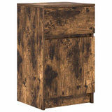 Bedside Cabinet Smoked Oak 39x35x65 cm Engineered Wood 861327