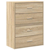 Cabinets with 2 Drawers 2 pcs Sonoma Oak 60x31x40 cm Engineered Wood 858826